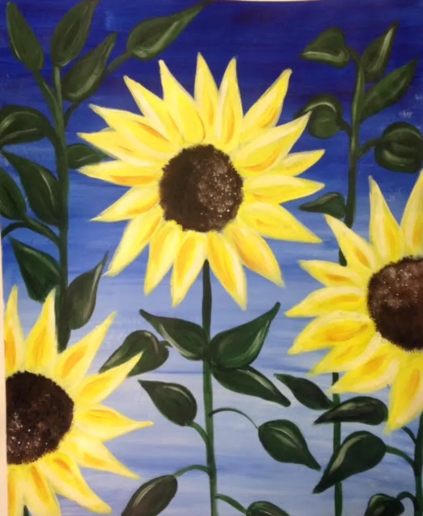Sunflowers Paint & Sip Event 8/21/26 @ 6:30pm