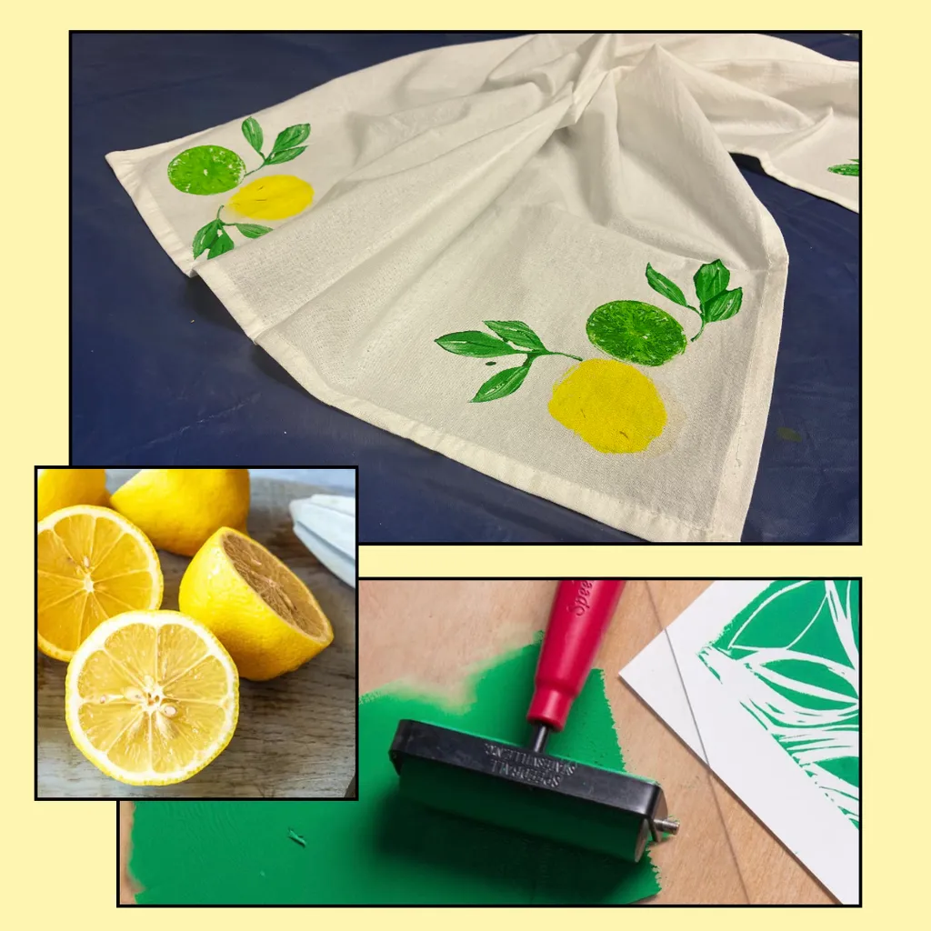 Citrus Towel Printmaking Workshop *New! 8/23/26 @ 3:30pm