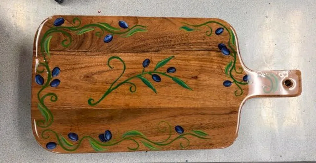 Olive Tabletop Charcuterie Board Paint, Pour, & Sip Event! 8/29/26 @ 6:00pm