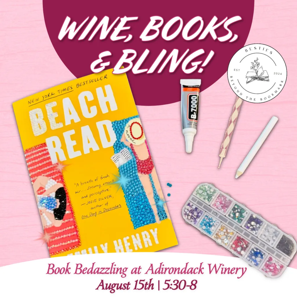 Wine, Books, & Bling: Book Bedazzling at Adirondack Winery! - Adirondack Winery