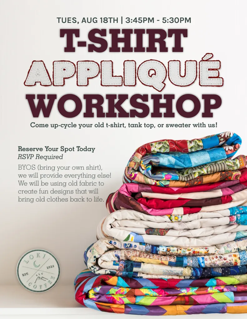T-shirt appliqué class 🧵