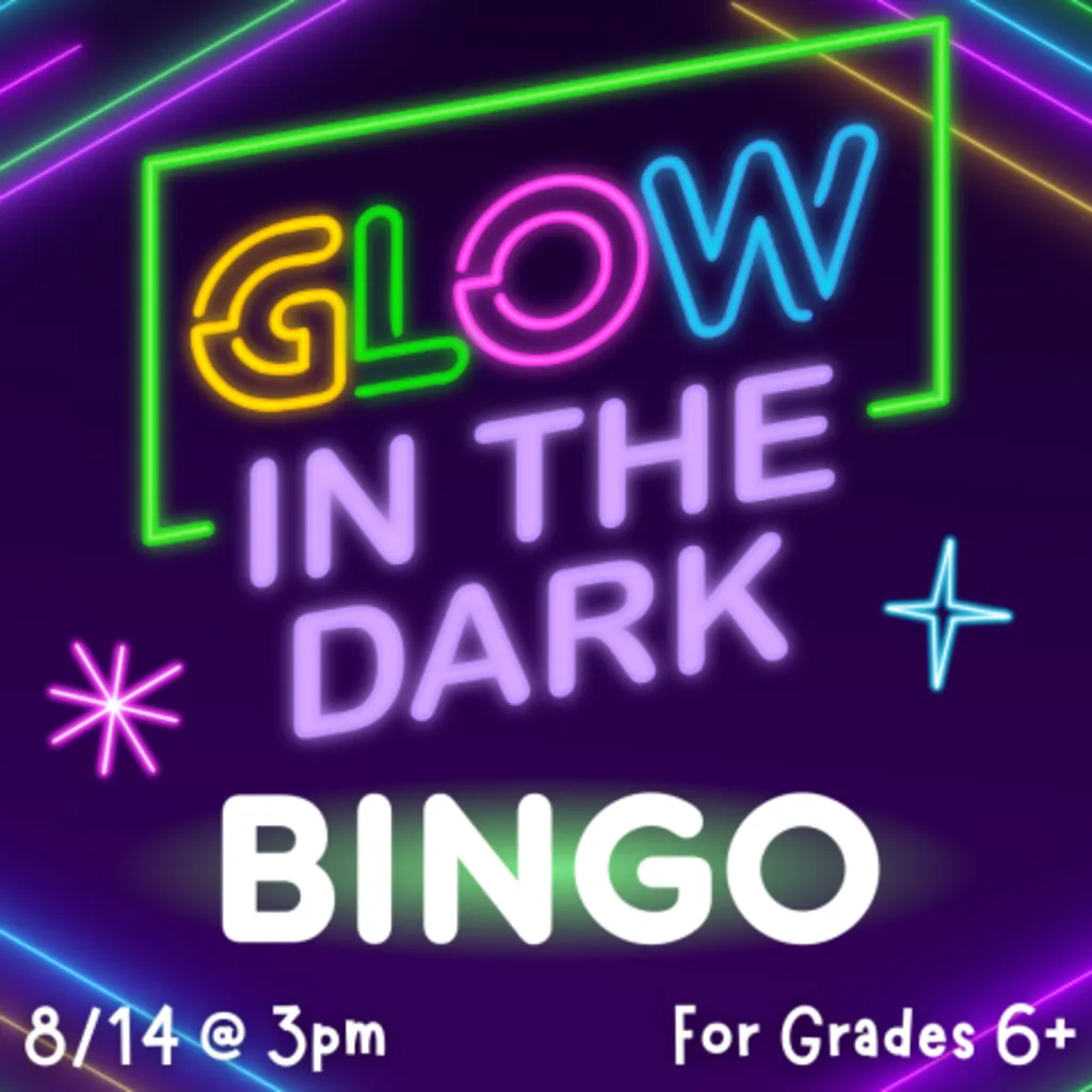 Glow in the Dark Bingo (Grades 6+)