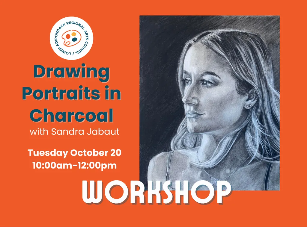 Drawing Portraits in Charcoal with Sandra Jabaut