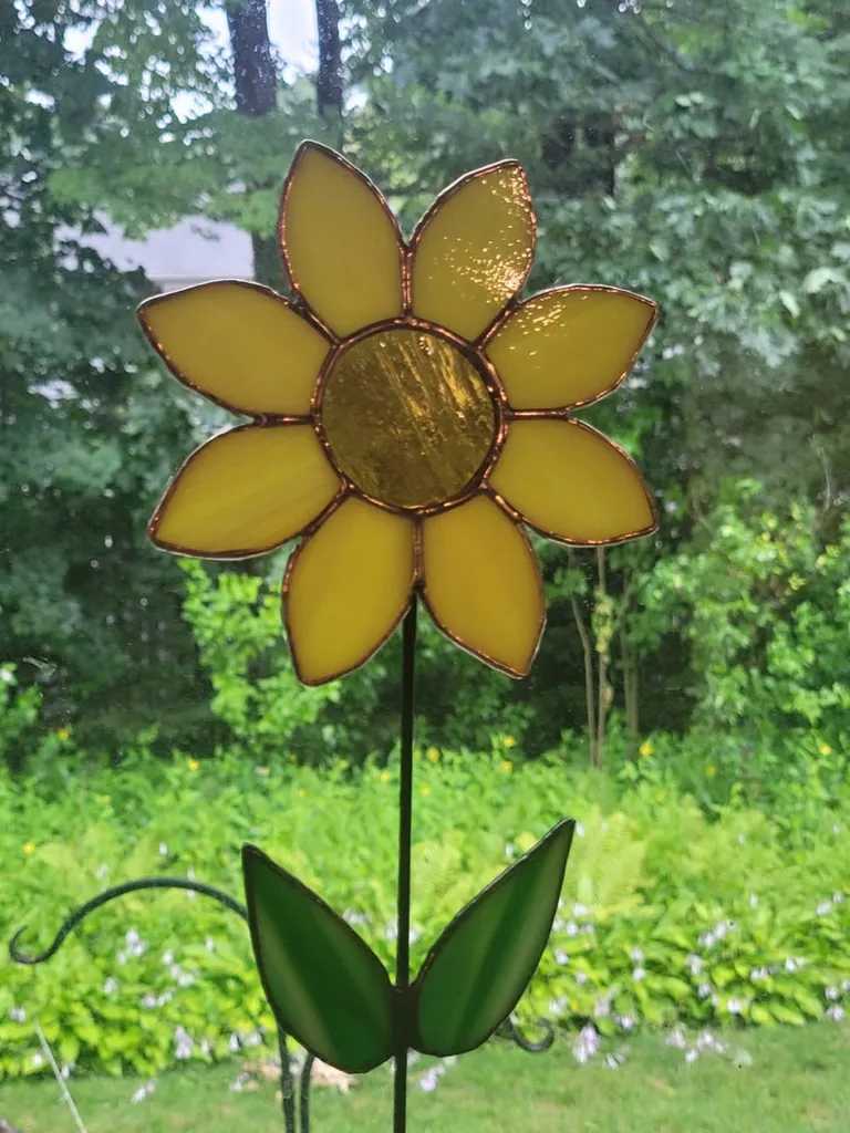 Create Stained Glass Sunflower