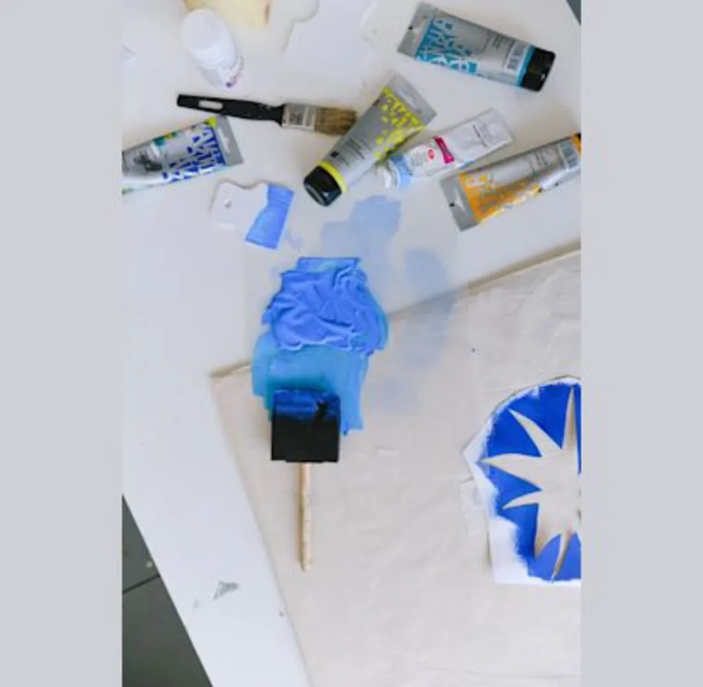 Fabric Stenciling at HVSFW