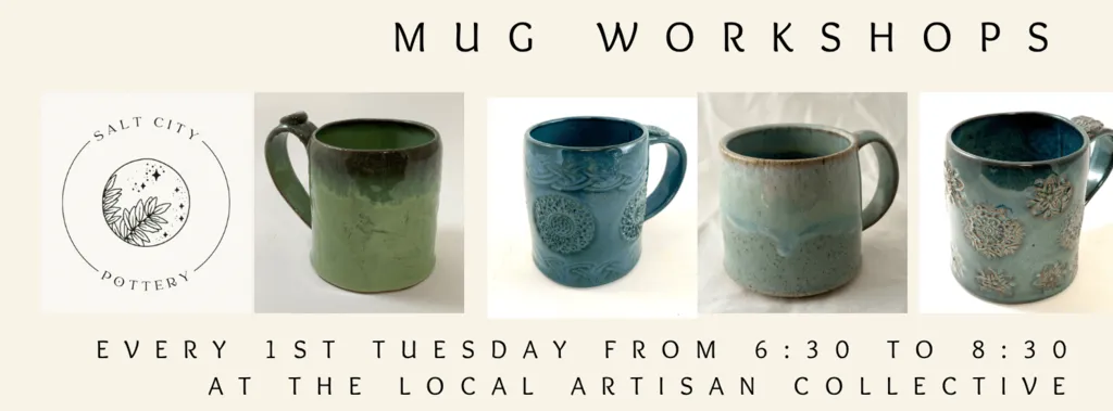 Upcoming Mug Workshop, 9/1/2026 6:30-8:30pm (Taught by Jordan, Classroom, $55)
