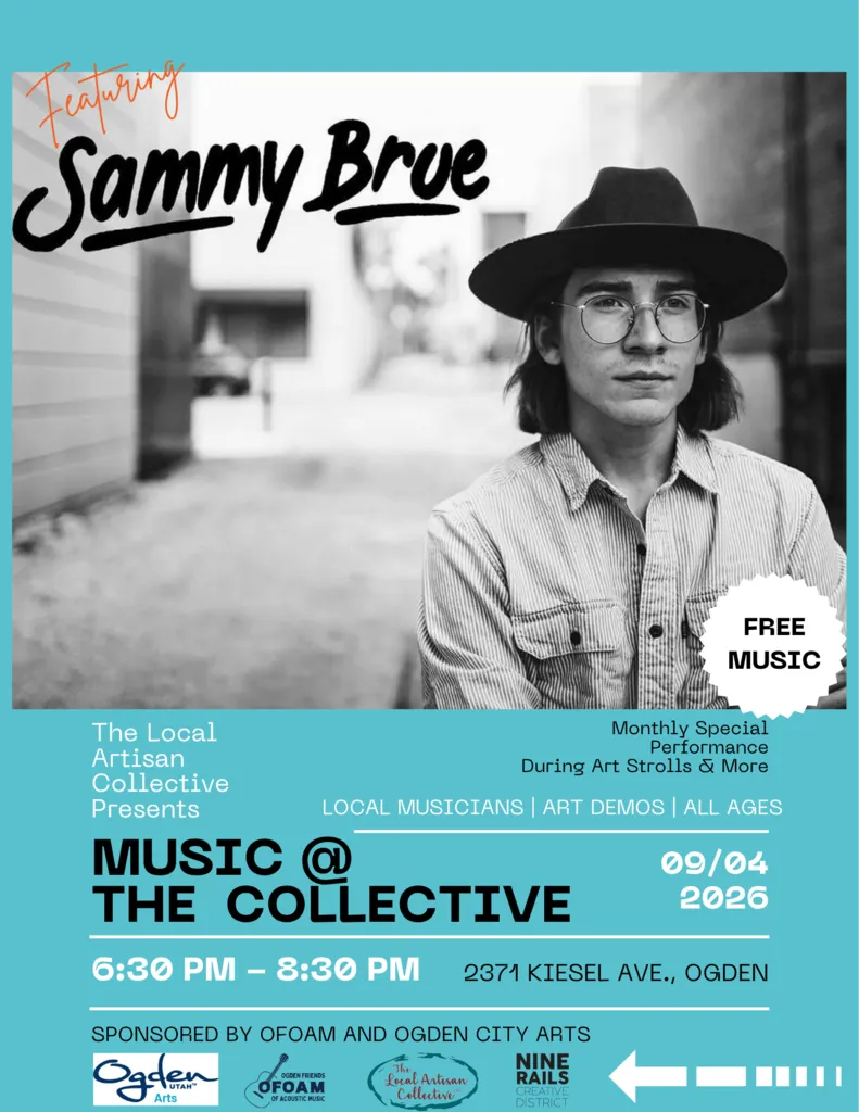 Expired Music @ The Collective with Sammy Brue on September 4th from 6:30 to 8:30pm (With Music and Art, Inside and In Front of the Store, FREE Show!)