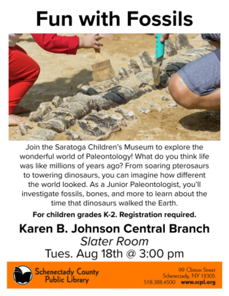 Saratoga Children's Museum: Fun with Fossils