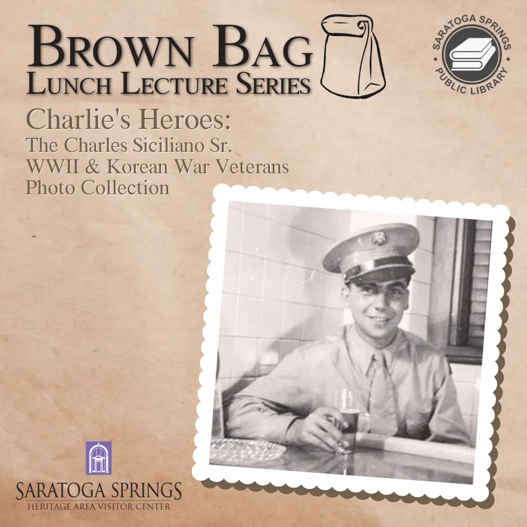 Brown Bag Lunch: Charlie's Heroes: The Charles Siciliano Sr. WWII & Korean War Veterans Photo Collection In-Person / Online