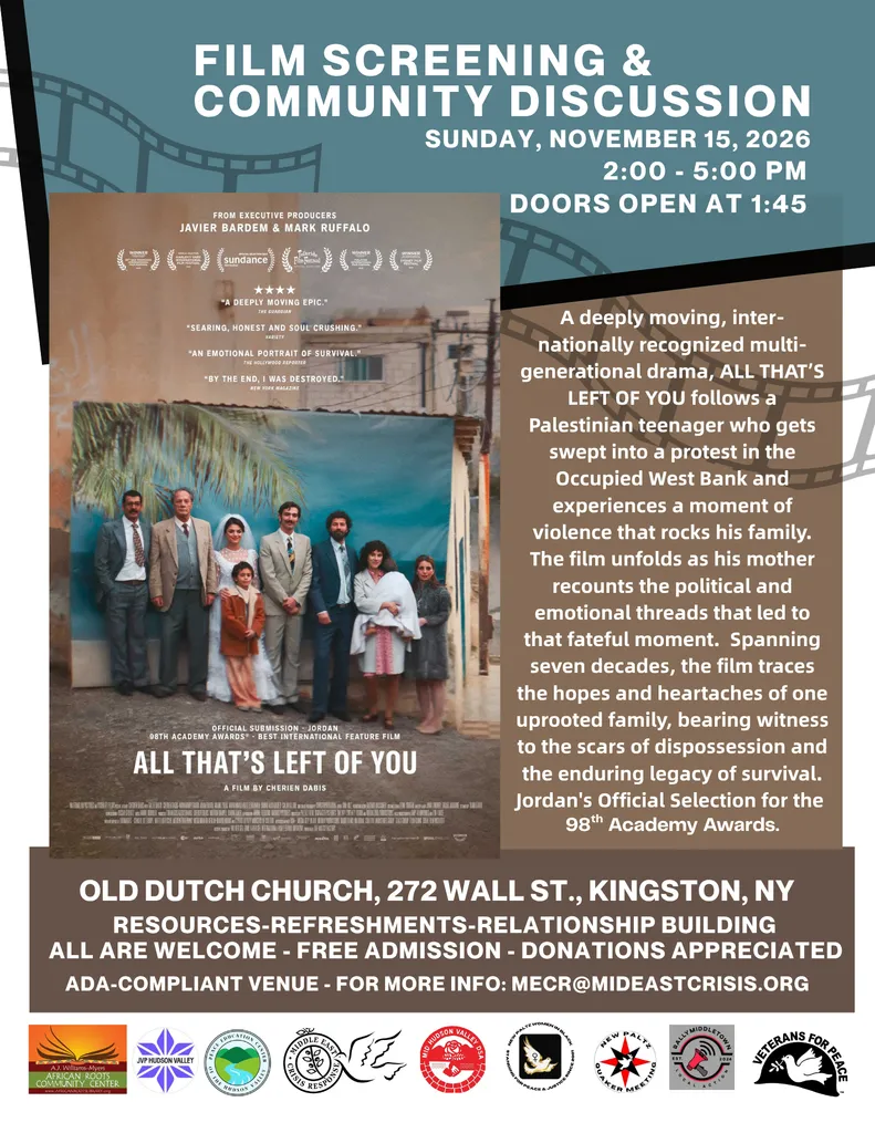 2026-2027 Fall/Winter Film Screenings & Community Discussions: ALL THAT'S LEFT OF YOU