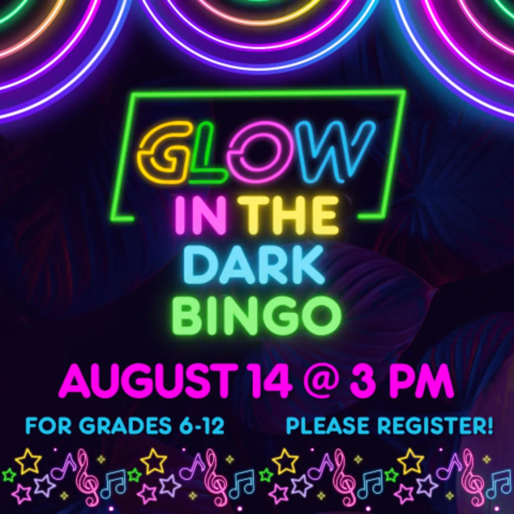 Glow in the Dark Bingo (Grades 6+)