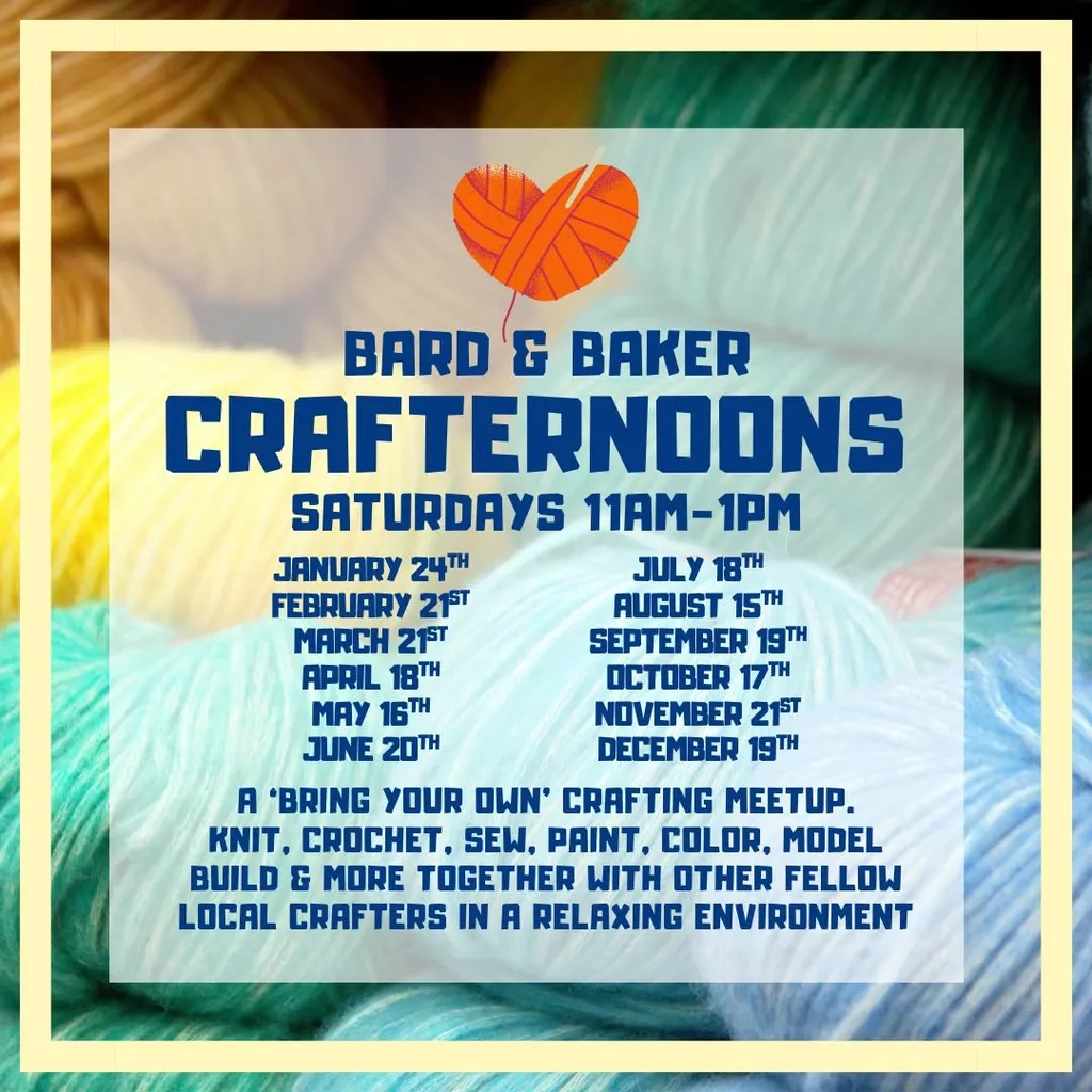 Crafternoons Monthly Crafting Meetup