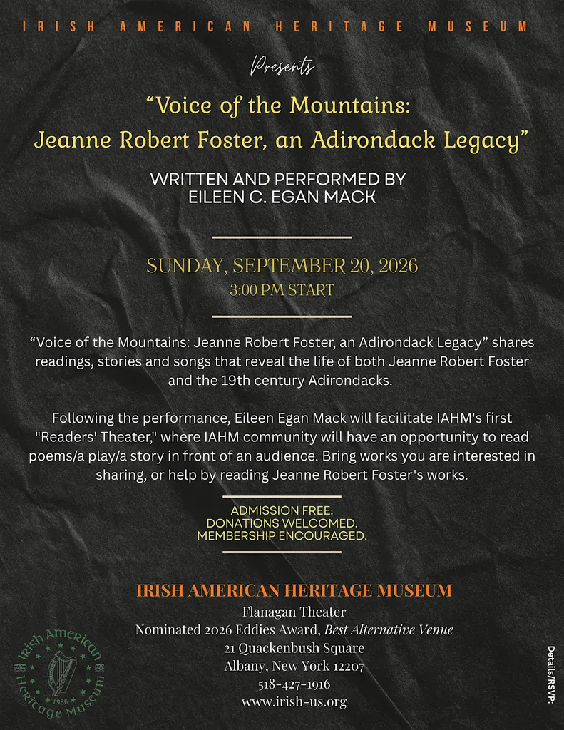 VOICE OF THE MOUNTAINS: Jeanne Robert Foster, an Adirondack Legacy