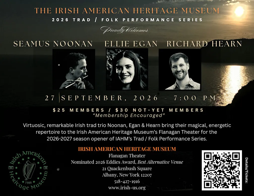 IAHM's 2026 Trad/Folk Performance Series: NOONAN, EGAN & HEARN