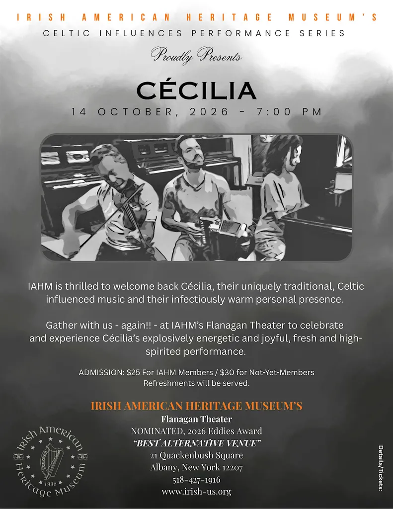 IAHM's 2026 CELTIC INFLUENCES PERFORMANCE SERIES - Cécilia