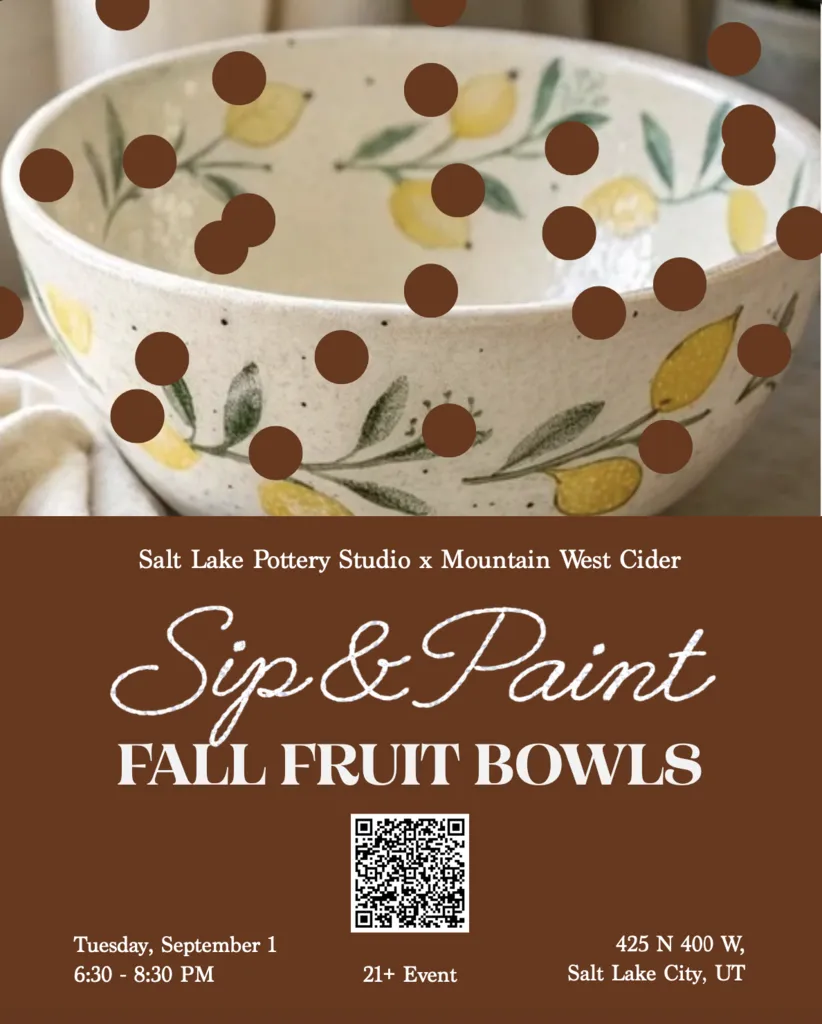 Sip & Paint Fall Fruit Bowls
