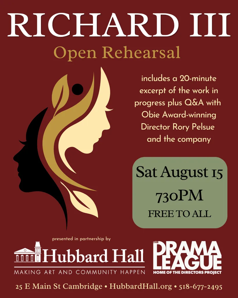 Richard III Open Rehearsal – Saturday, August 15th at 7:30pm