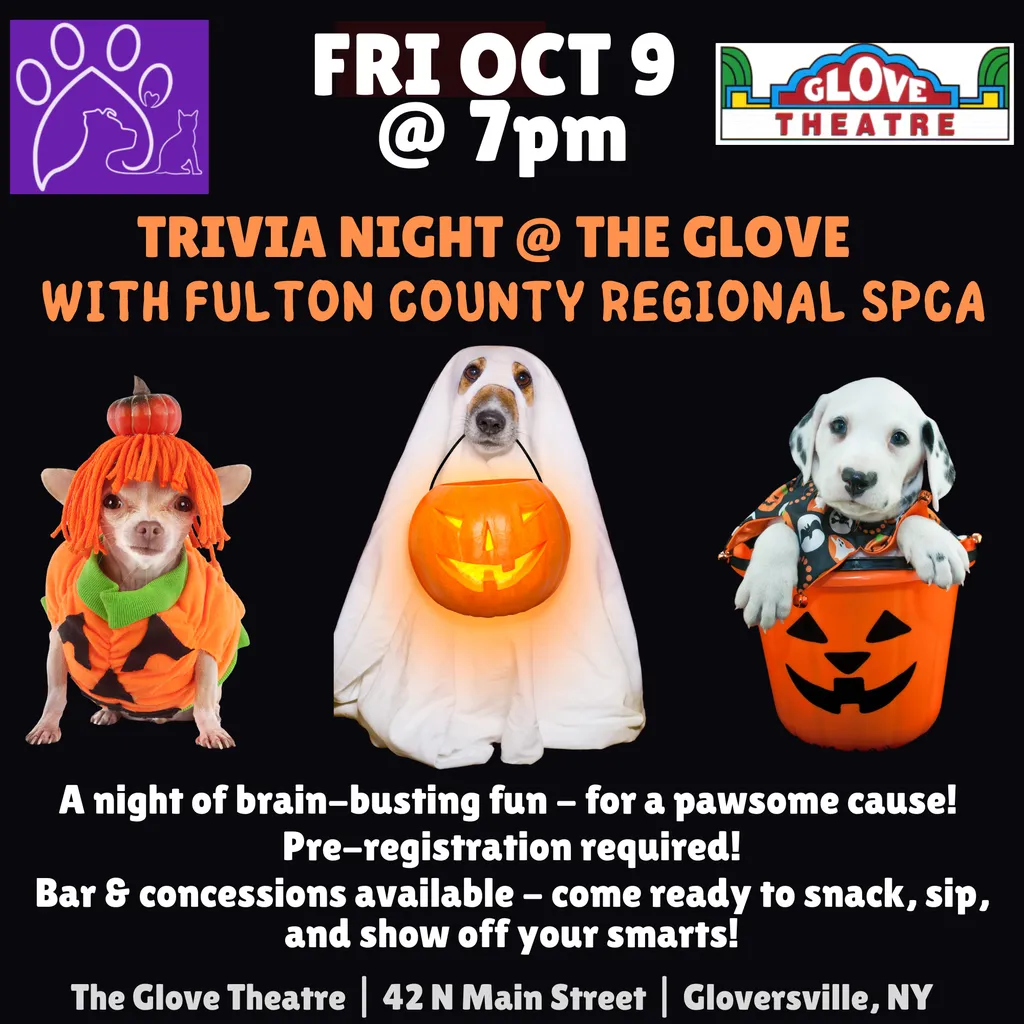 TRIVIA NIGHT WITH FULTON COUNTY REGIONAL SPCA — The Glove Theatre