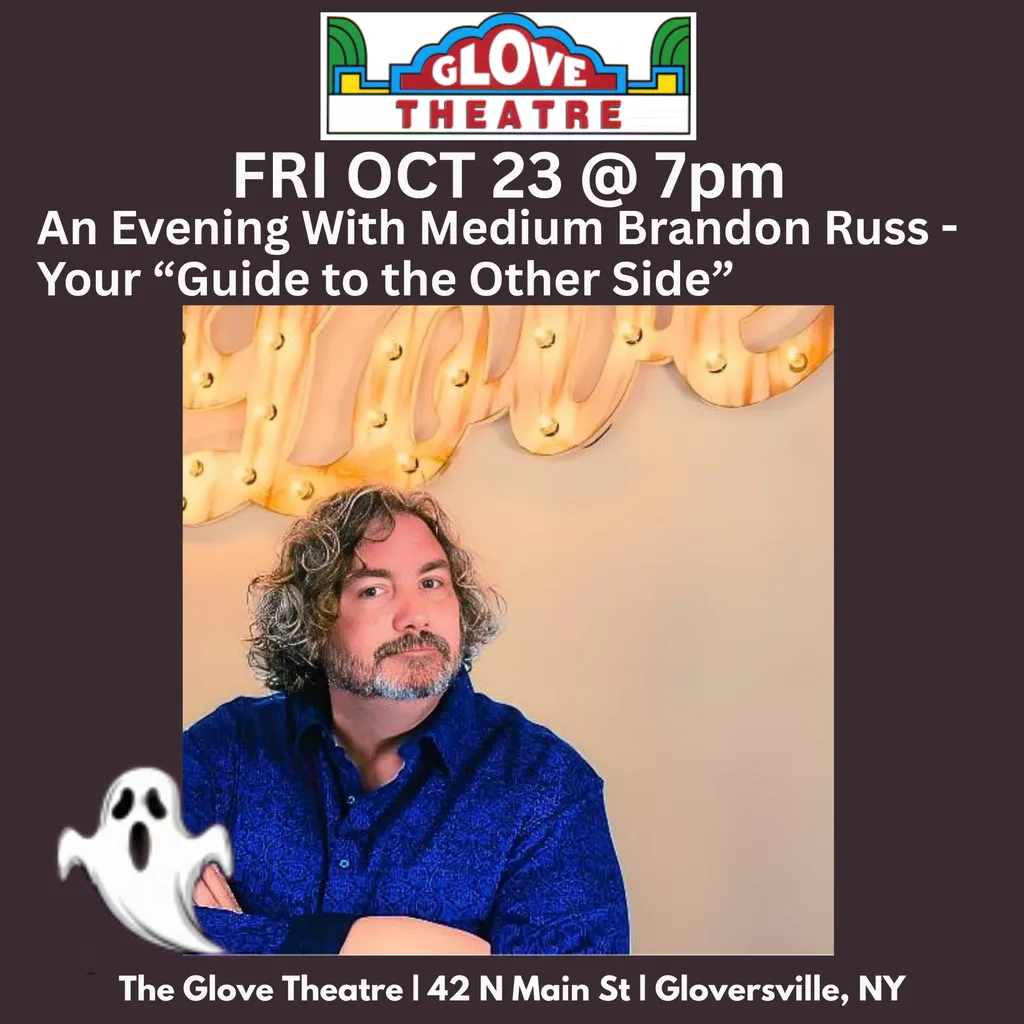 MEDIUM BRANDON RUSS - YOUR GUIDE TO THE OTHER SIDE — The Glove Theatre