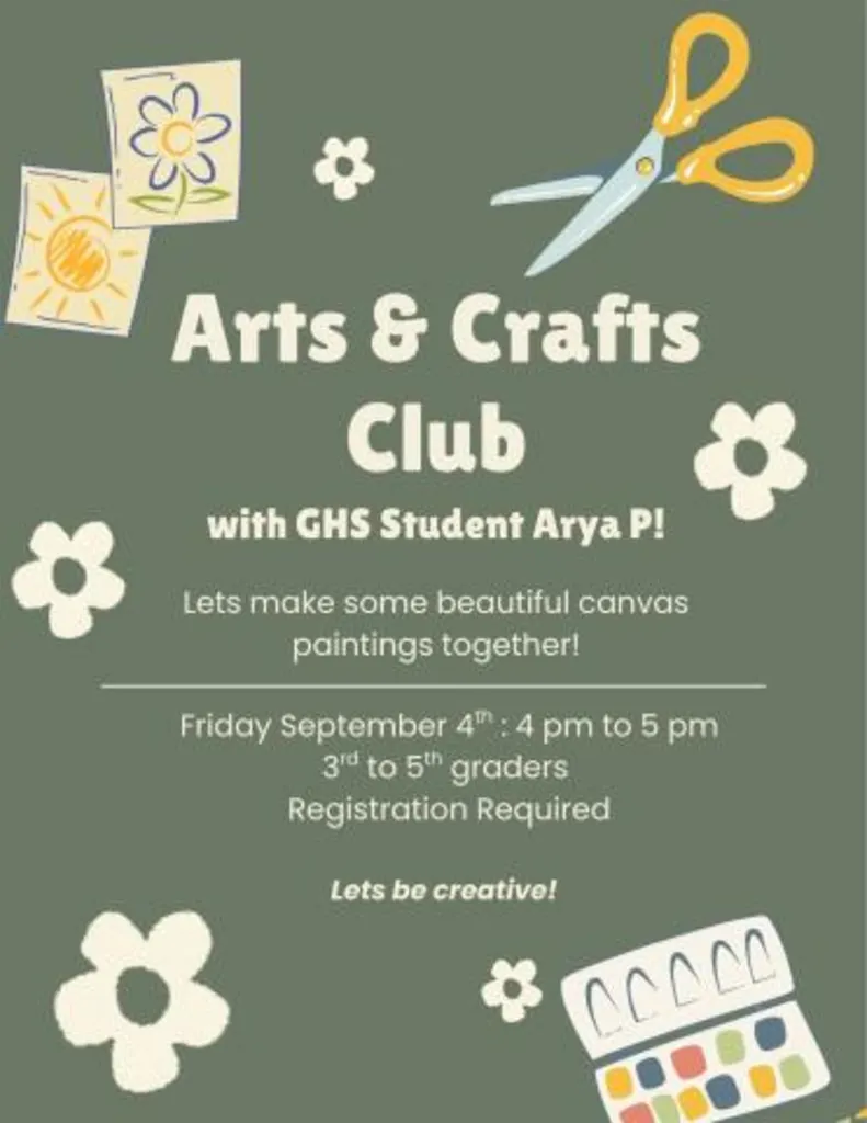 Canvas Painting with GHS Student Arya