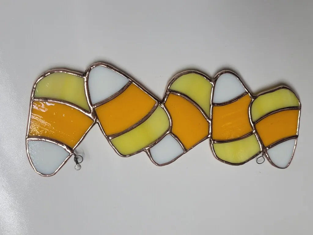 Create Stained Glass Candy Corn