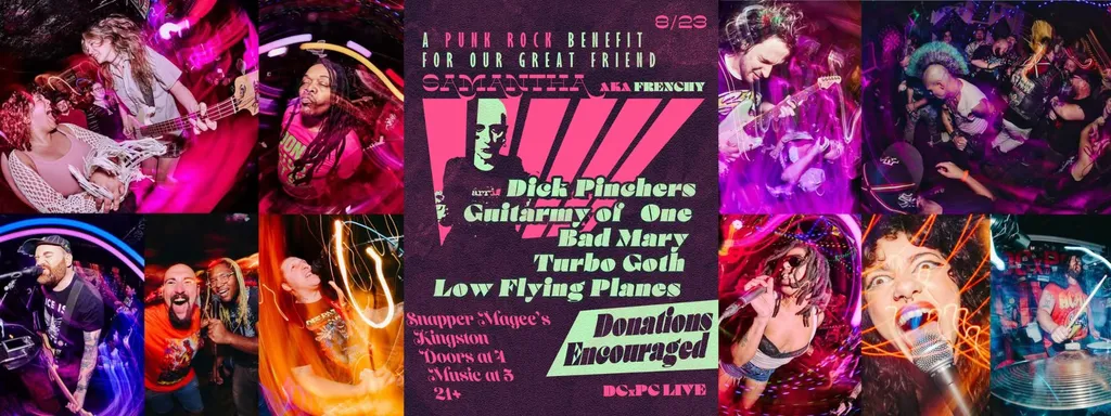 DCxPC Live: Benefit to Help Samantha "Frenchy" Beat Breast Cancer!