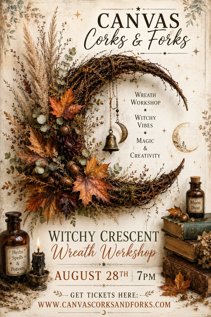 Augtober Fall Crescent Moon Witch Bells! Just $75!