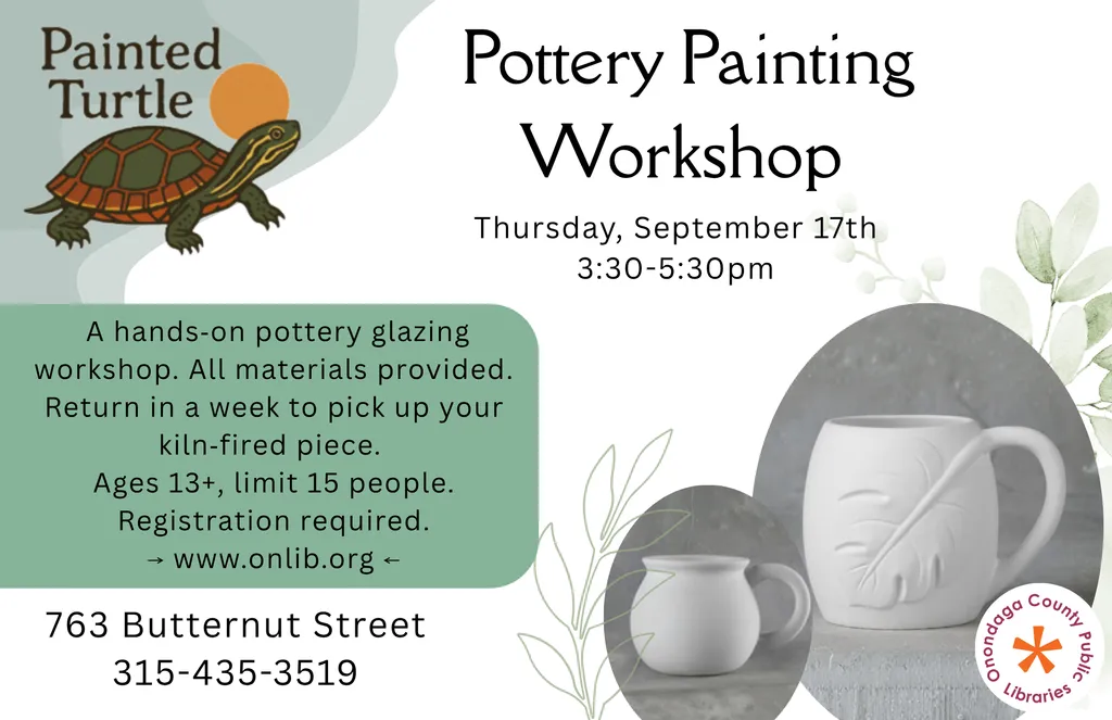 Painted Turtle Pottery Workshop In-Person