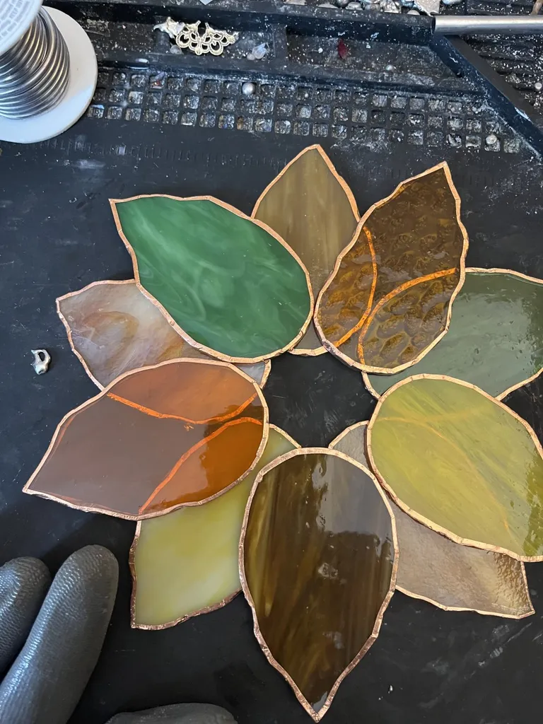 Stained Glass Fall Wreath
