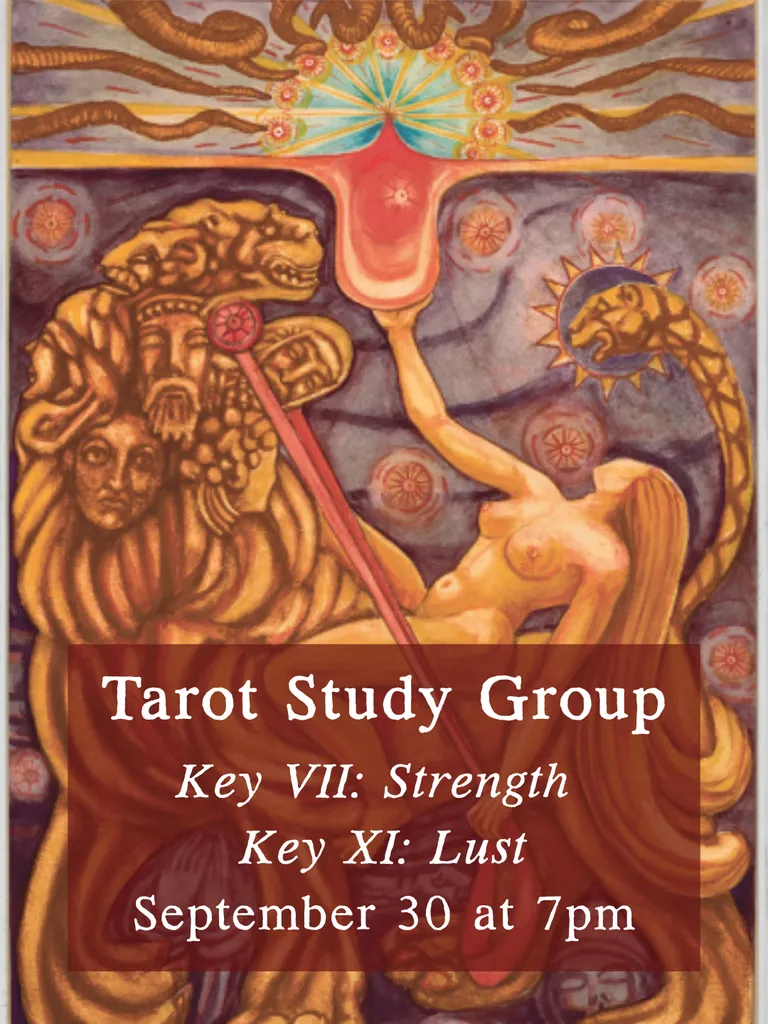 Tarot Study Group – Strength or Lust (Thoth)