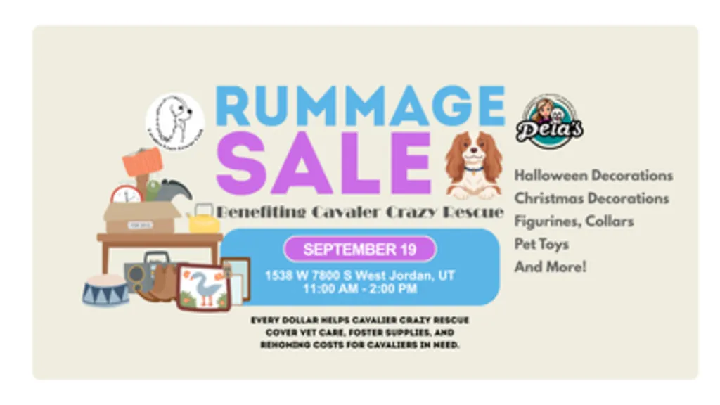 Rummage Sale for Cavaler Crazy Rescue