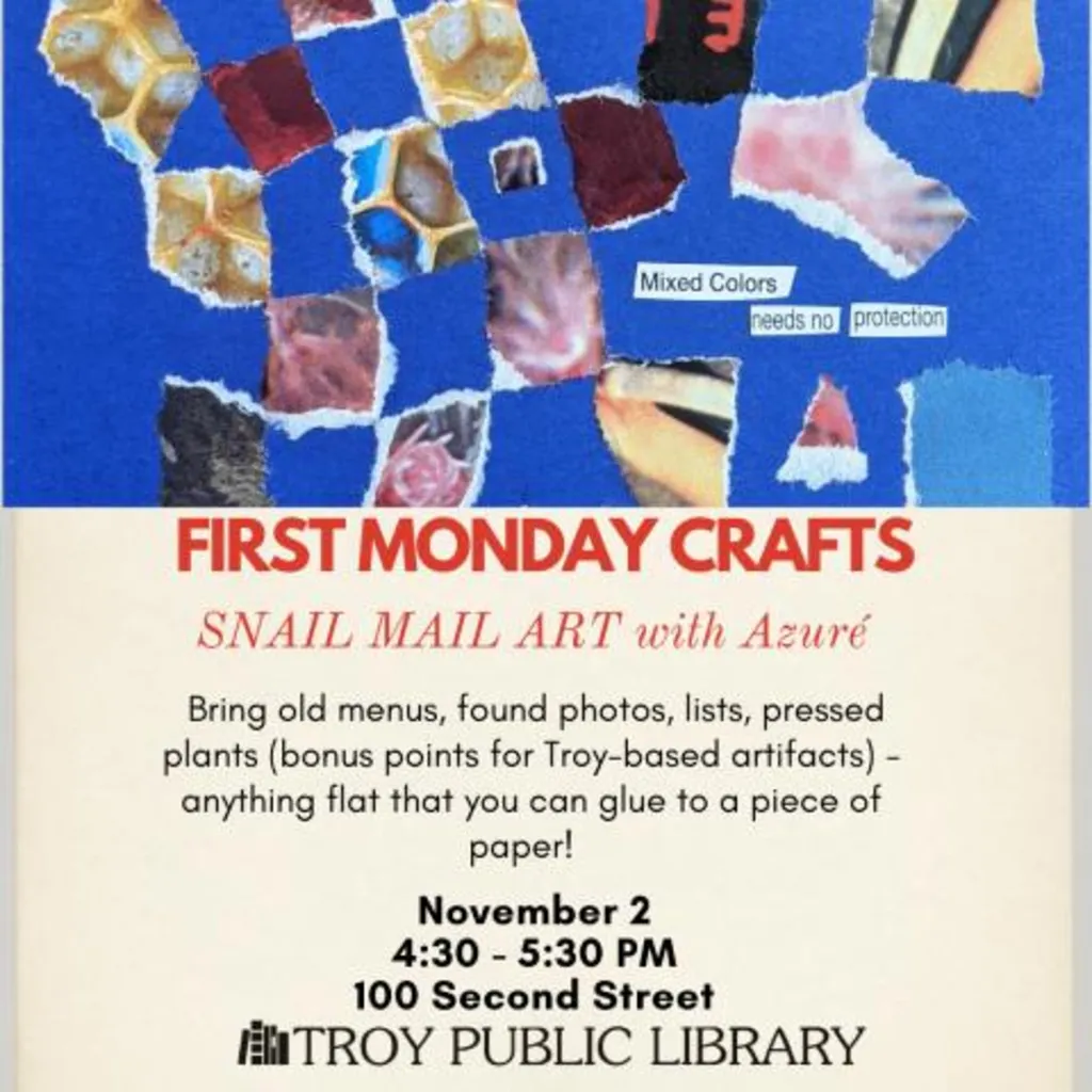 First Monday Crafts: Snail Mail Art with Azuré