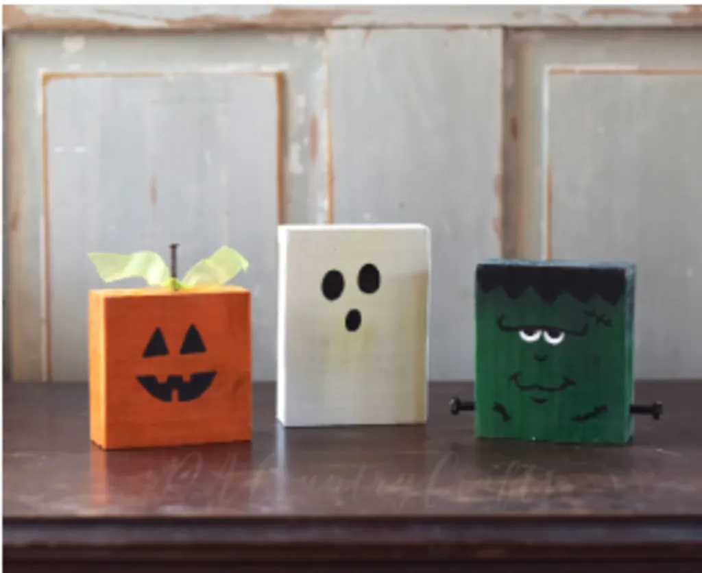 Adult Craft Program: Wood Block Pumpkins and Monsters