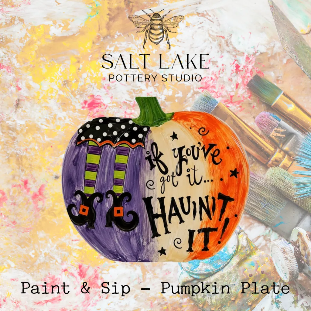 Sip & Paint Pumpkin Dishes