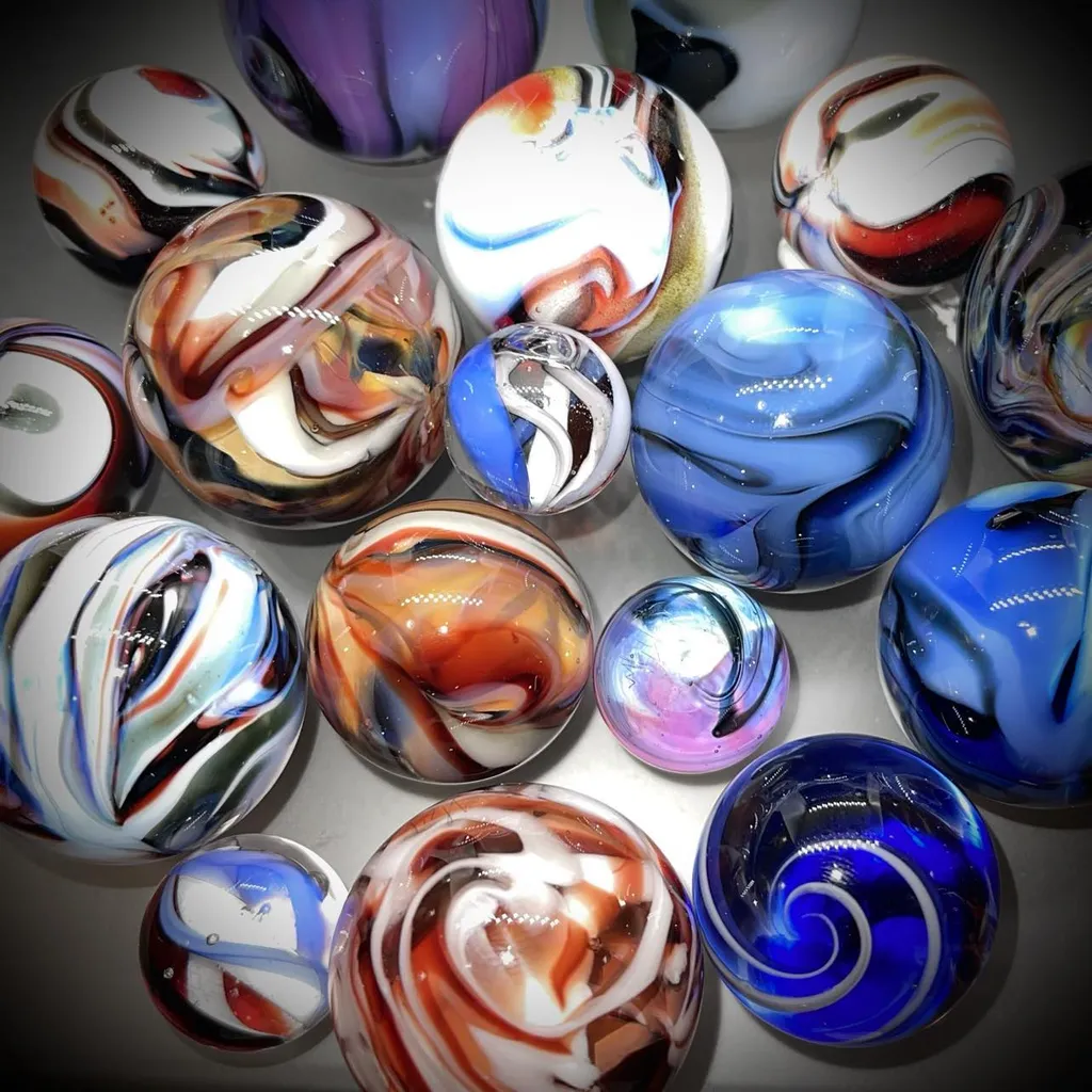 Blown Glass (Lampwork) Marble Making Experience – Saturday September 26, 2026 10 am – 1 pm (Taught by Mike Hurst in the Glass Studio $75)
