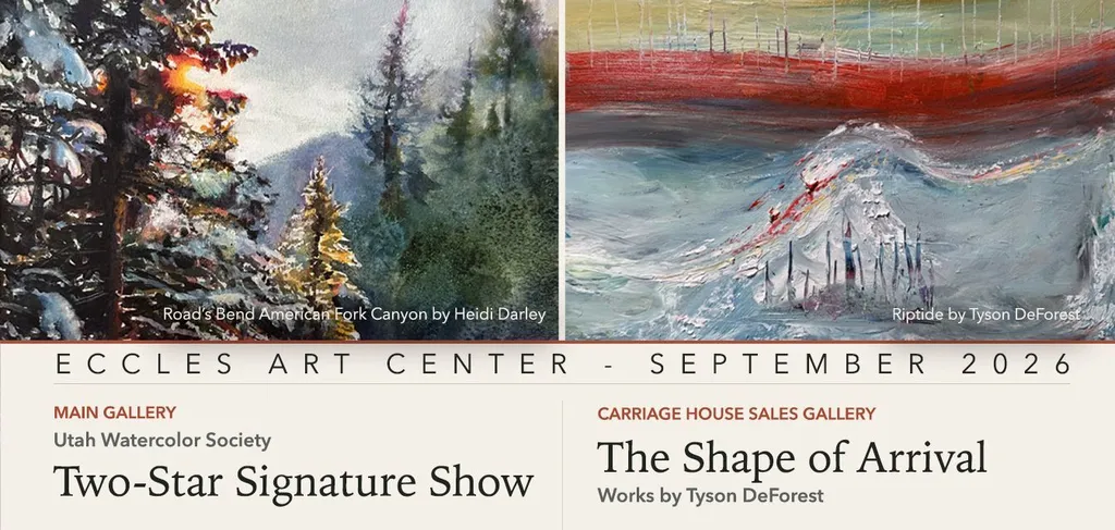 Eccles Art Center Announces September Exhibitions and Special Events OGDEN, Utah — The Eccles Art Center invites the community to celebrate a new month of art…