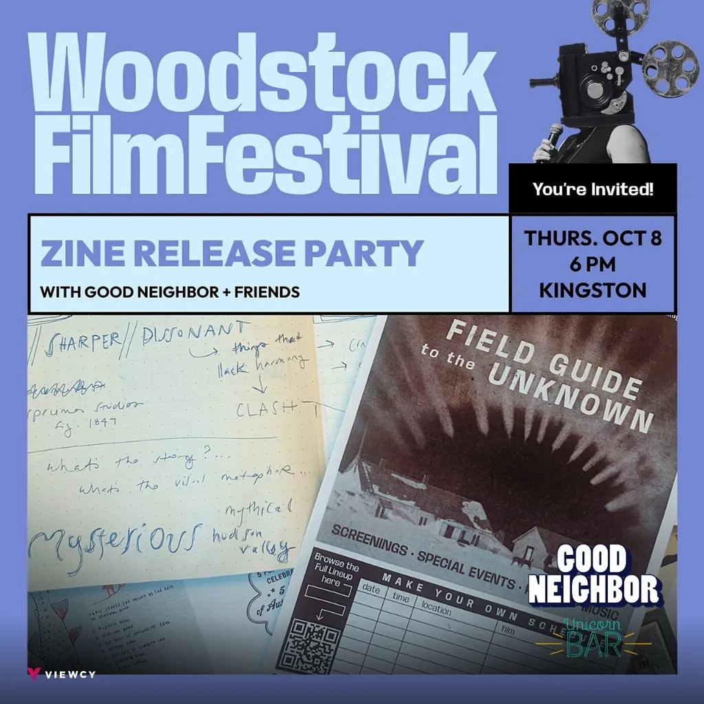 Woodstock Film Festival: Zine Release Party!