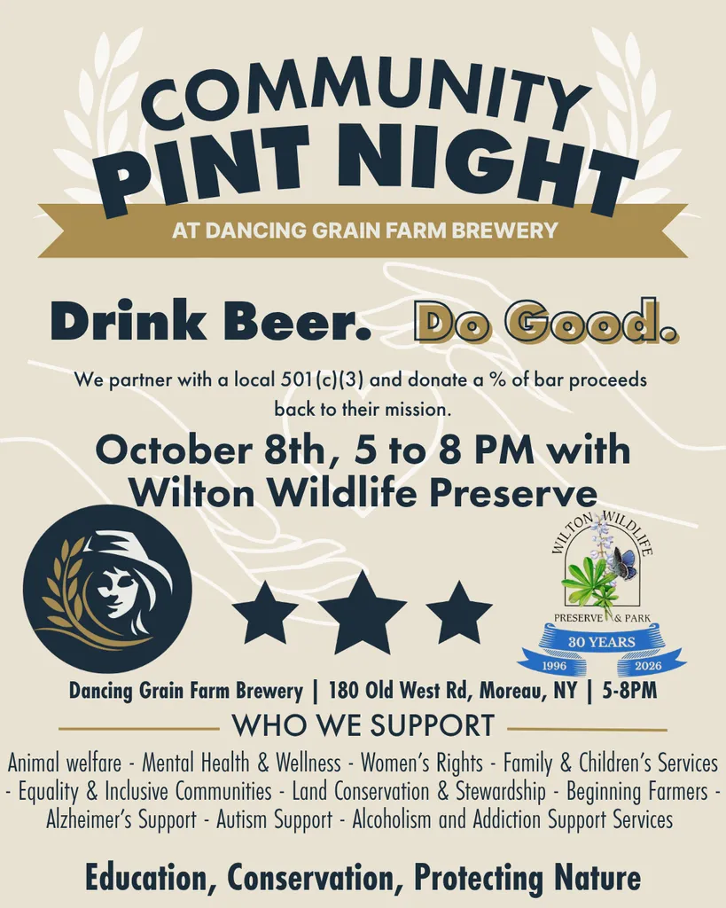 Community Pint Night At Dancing Grain Brewery