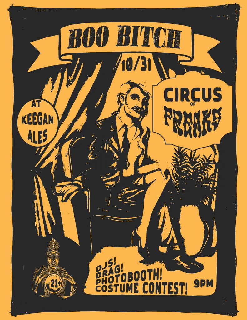 Boo Bitch Circus of Freaks Halloween Event