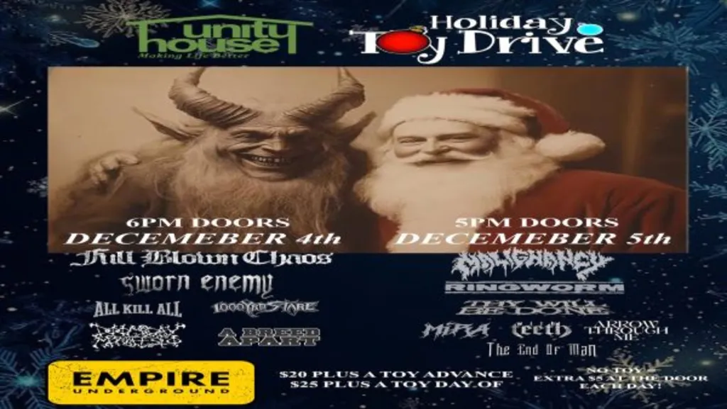 Holiday Toy Drive Day 2 feat: Malignancy & Ringworm