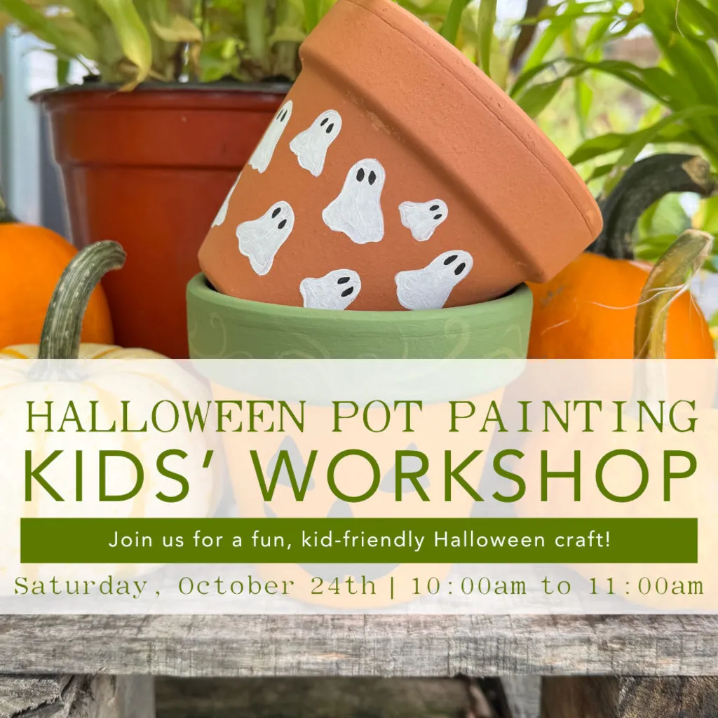 Kids’ Workshop: Halloween Pot Painting – October 24th | 10:00 AM to 11:00 AM