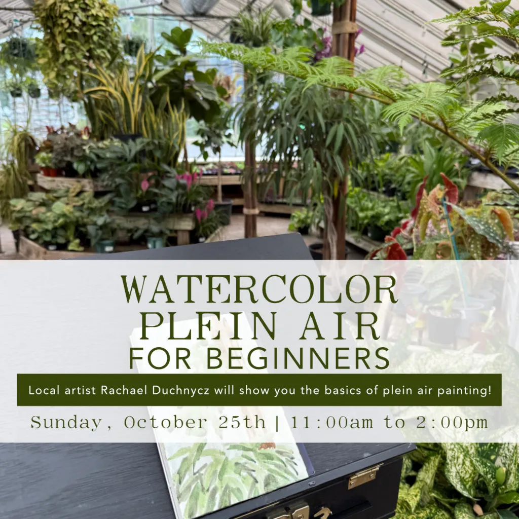 Watercolor Plein Air for Beginners – October 25th | 11:00 AM to 2:00 PM