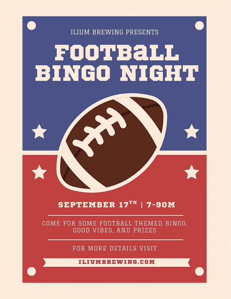 Football Bingo Night