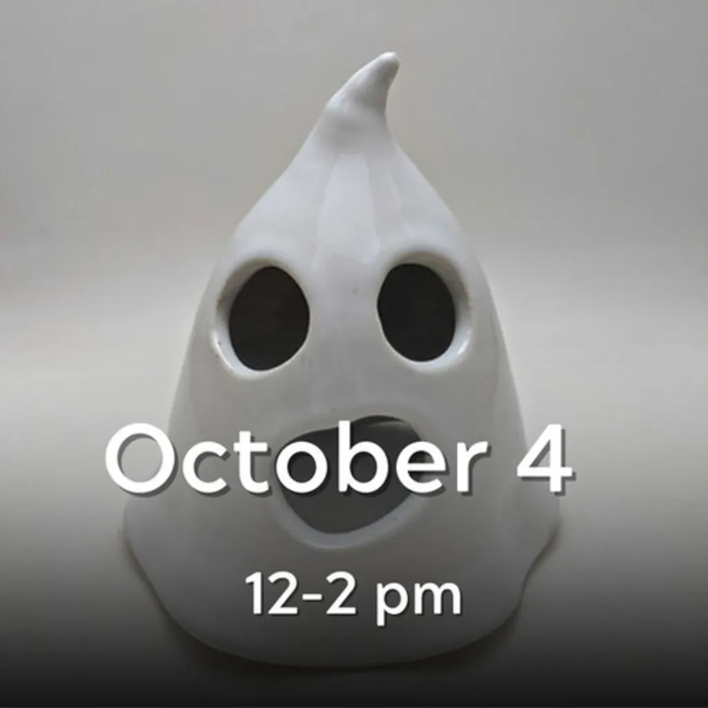 Kid/Parent Ghost Pottery - Sunday October 4, 12-2pm
