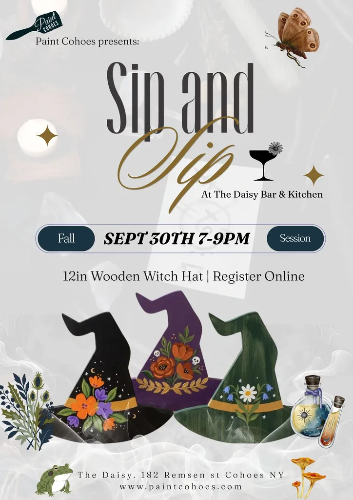 *OFF-SITE* Sip & Paint Witch Hat Cut Outs at The Daisy Wednesday September 30th 7-9pm