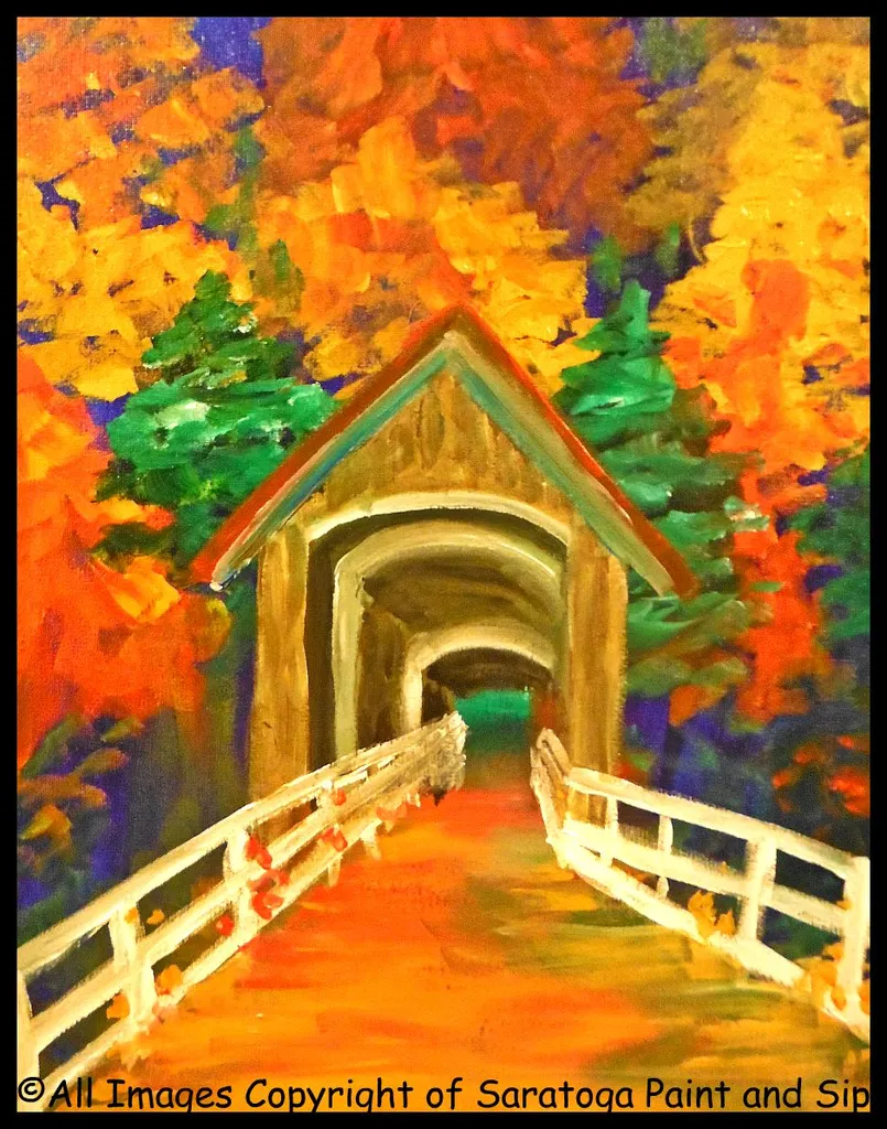 1/2 OFF Wednesday: Fall Covered Bridge