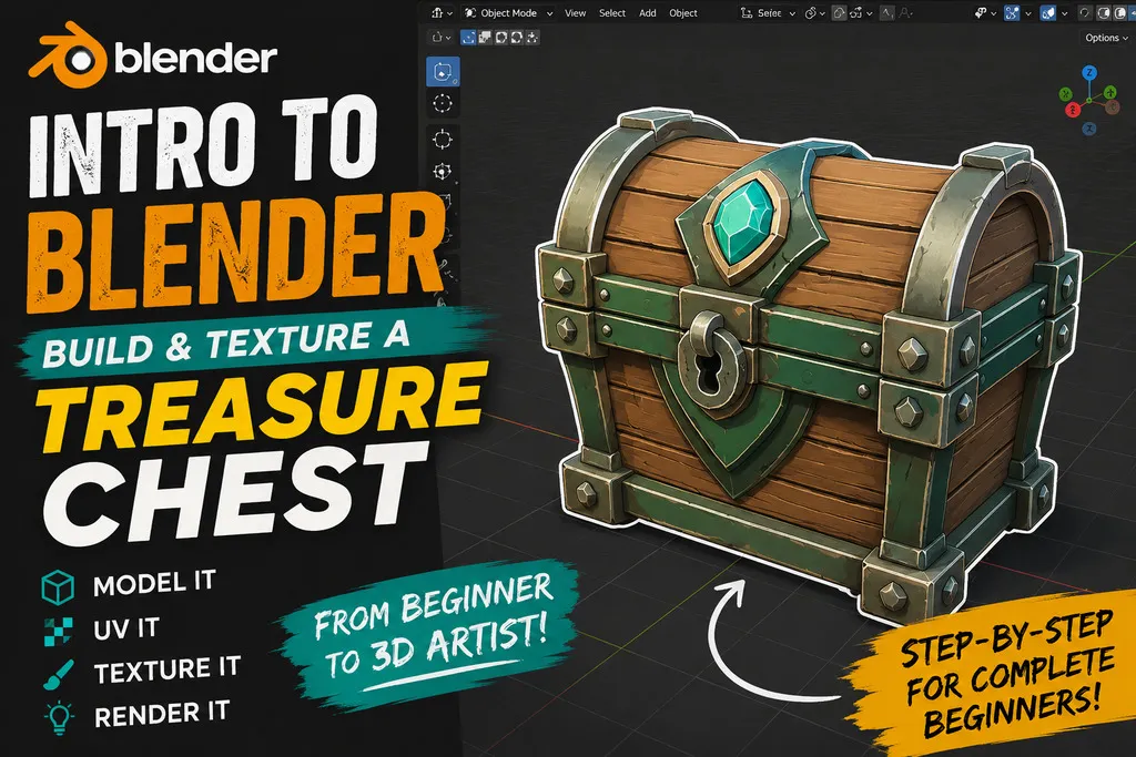 Intro to Blender: Build and Texture a Treasure Chest