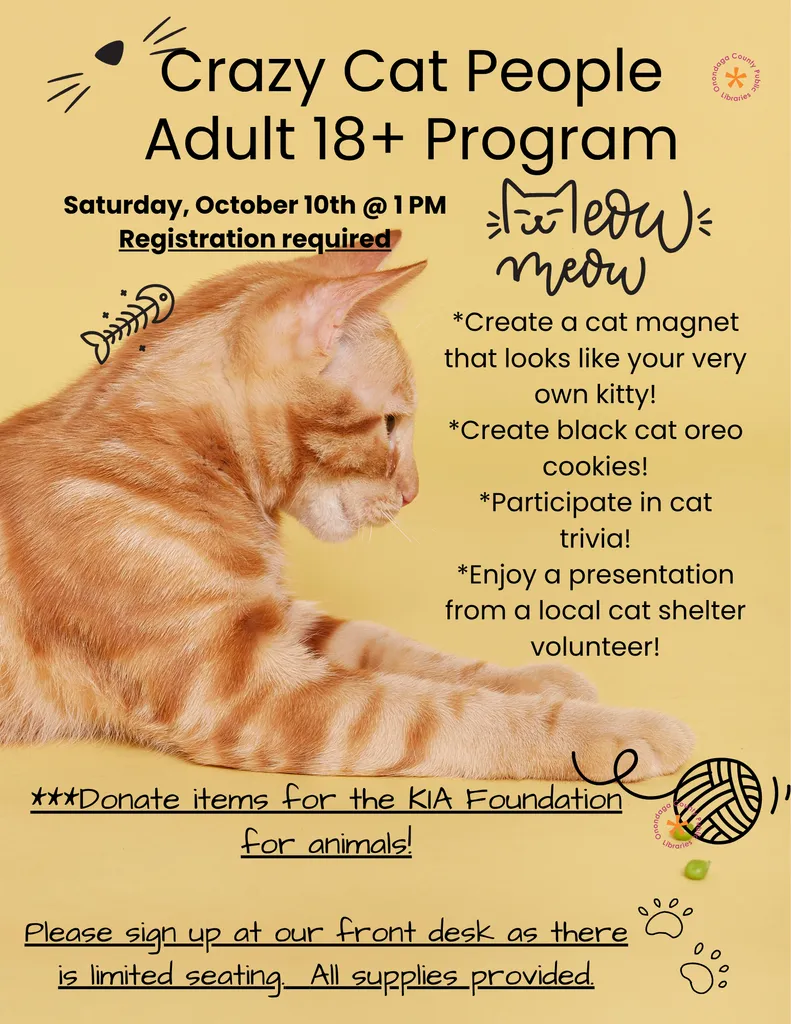 Crazy Cat People Program @ Paine In-Person