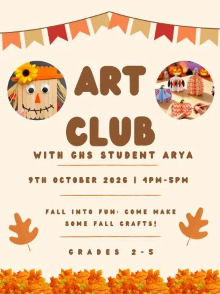 Falltime Crafts with GHS Student Arya