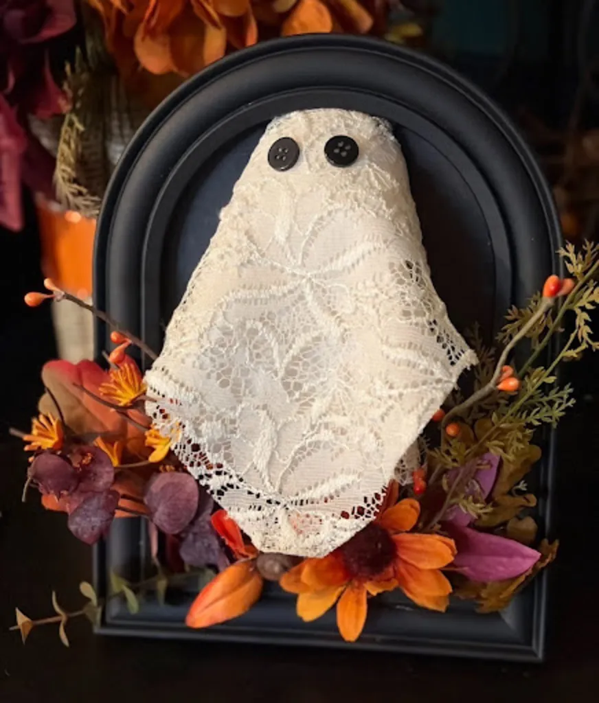 Vintage Spirits: Framed Floral Lace Ghosts